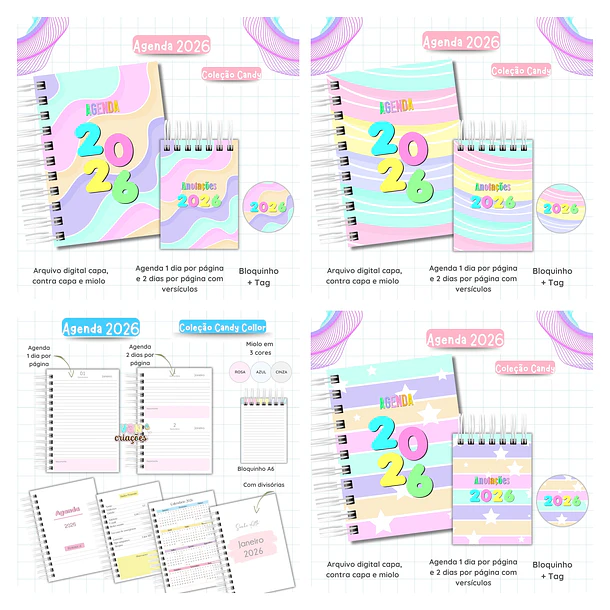 Agendas Encadernação 2026 Completo + Atualizações Inclusa 11