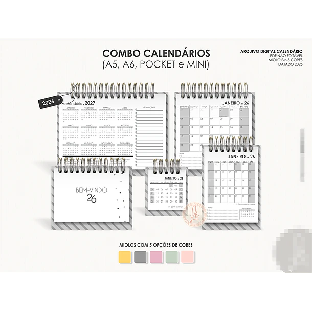 Agendas Encadernação 2026 Completo + Atualizações Inclusa 21