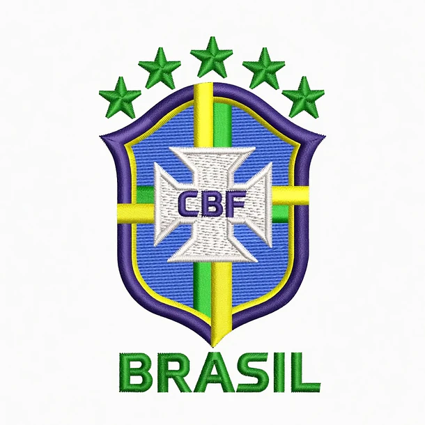 Matriz Bordado CBF Brasil modelo novo 1