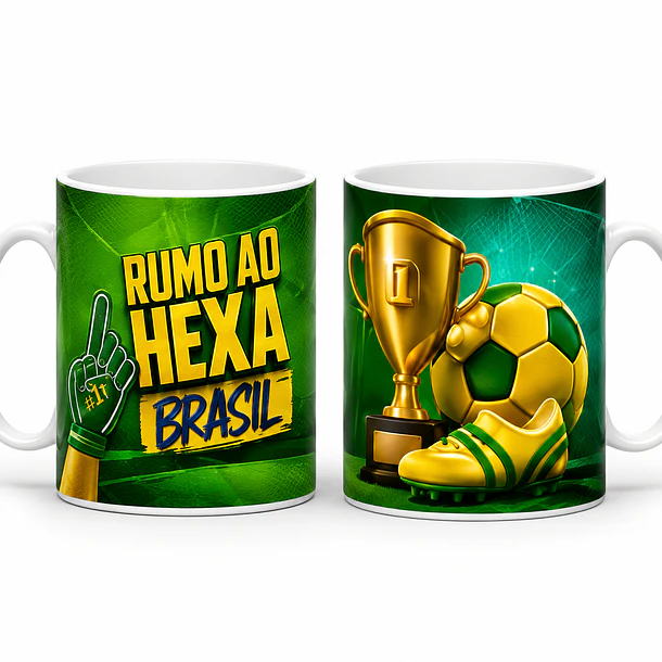 Kit Exclusivo com 24 Artes para Canecas da Copa do Mundo EM 3D 5