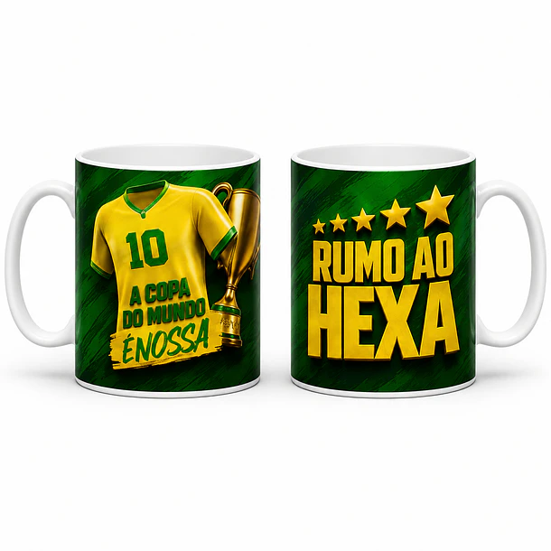 Kit Exclusivo com 24 Artes para Canecas da Copa do Mundo EM 3D 10
