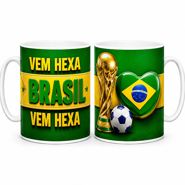 Kit Exclusivo com 24 Artes para Canecas da Copa do Mundo EM 3D 11