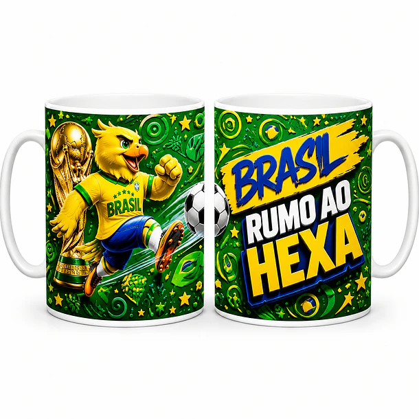 Kit Exclusivo com 24 Artes para Canecas da Copa do Mundo EM 3D 12