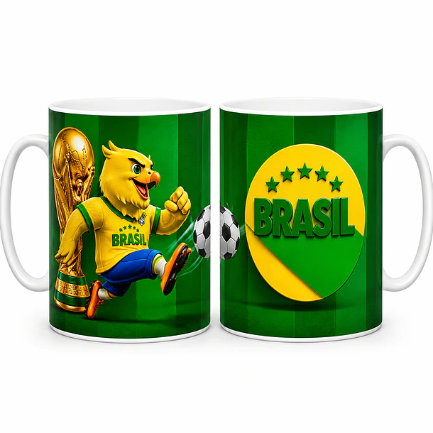 Kit Exclusivo com 24 Artes para Canecas da Copa do Mundo EM 3D 13