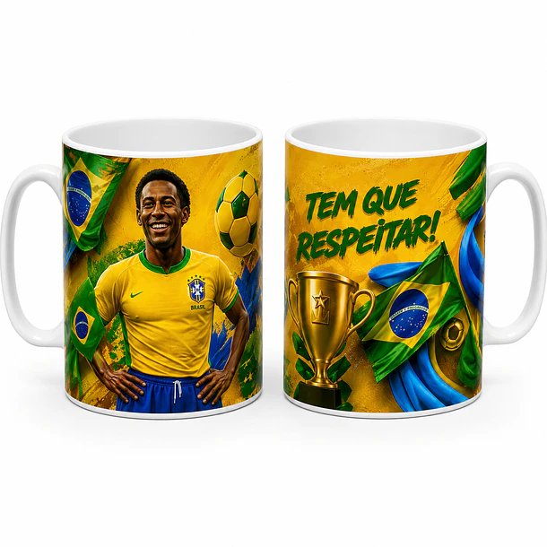 Kit Exclusivo com 24 Artes para Canecas da Copa do Mundo EM 3D 16