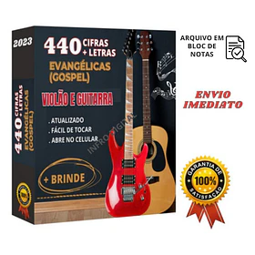 4.400 Cifras Gospel Para Violão E Guitarra + Brinde Envio Já