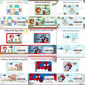 Kit Digital 74 Artes Para Cartão Sus Personalizado Em Png