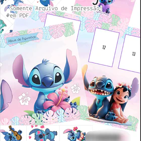 Arquivo Àlbum Figurinhas Stitch