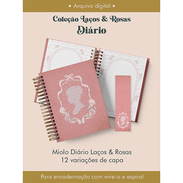Arquivo Diario Coleção Laços e Rosas Wireo