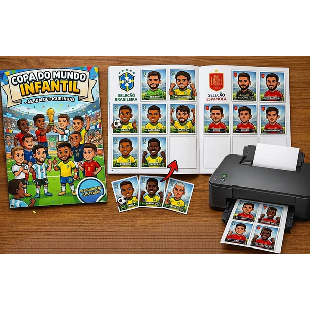 Arquivo Àlbum de Figurinhas Copa do Mundo Kids 2026