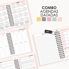 Arquivo Combo Agendas 2026 Datatas A5 - Moldes da Lê