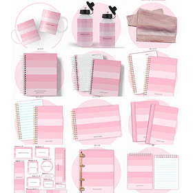 Arquivo Escolar Rosa Neutro 2026