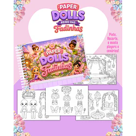 Arquivo Paper Dolls Para Colorir Fadinhas