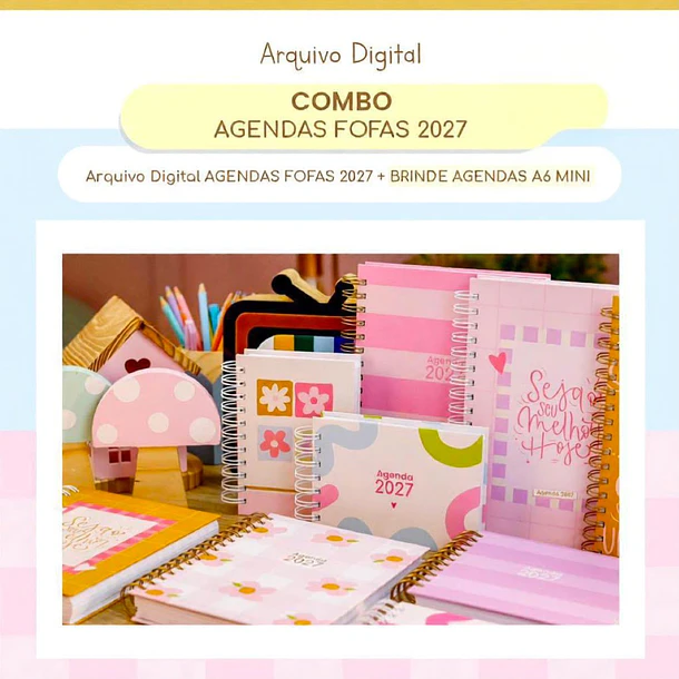 Arquivo Combo Agendas Fofas 2027 - G19