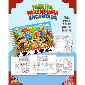 Arquivo Paper Dolls Para Colorir Fazendinha Menino