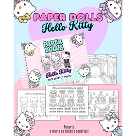 Arquivo Encadernação Paper Dolls Hello Kitty