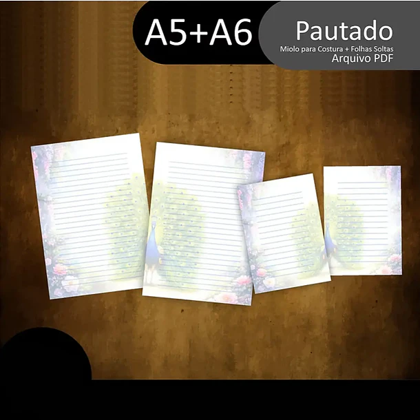 Arquivo Combo Miolos e Papéis Pavão Pocket