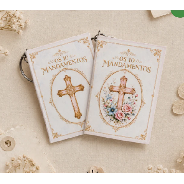 Arquivo Encadernação Mini Livro 10 Mandamentos