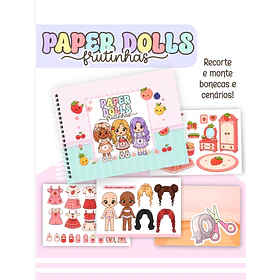 Arquivo Encadernação Pack Paper Dolls Colorida