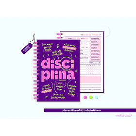 Arquivo Encadernação Fitness Planner &amp; Capas