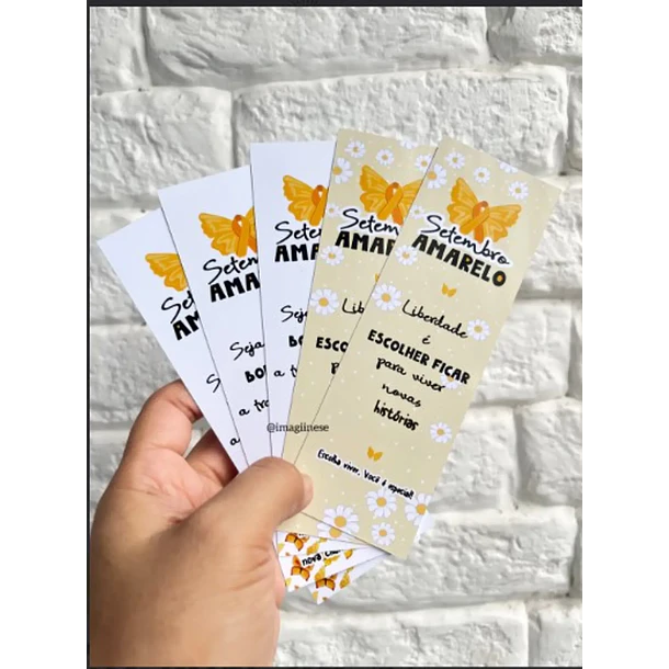 Arquivo Setembro Amarelo Card Chaveiro - Imagine-se