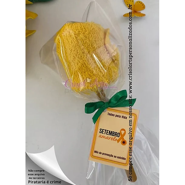 Arquivo Setembro Amarelo Tag/Adesivo Retangular - Crisolarts 8
