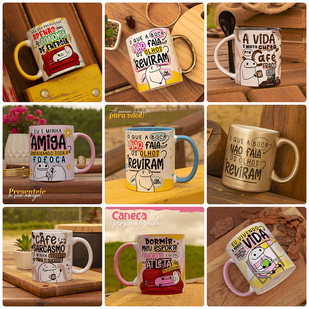 28 Arte Caneca Flork Dia Dia Frases Engraçadas Arquivo em Jpg 3