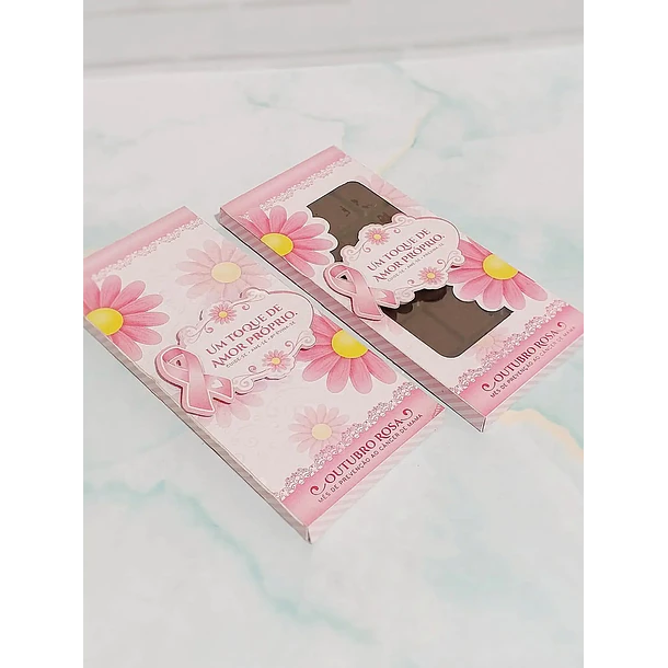 Arquivo Outubro Rosa Caixa Barra Chocolate - Kif Criações