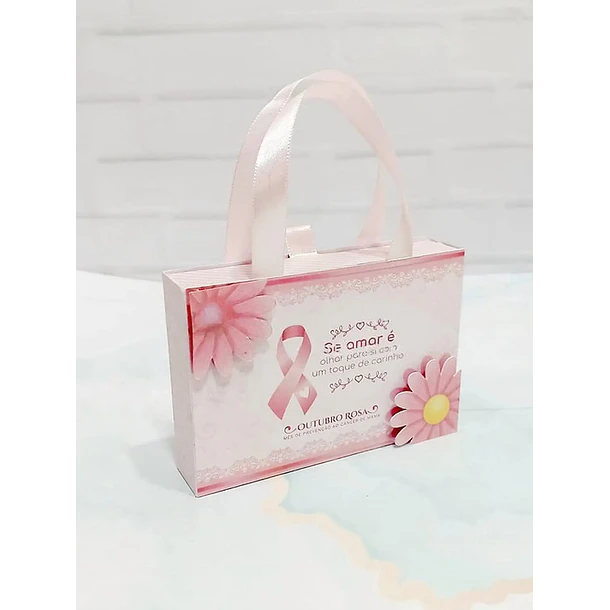 Arquivo Outubro Rosa Mini Sacolinha Kit Kat - Kif