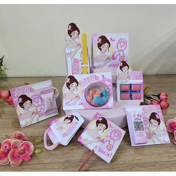 Arquivo Outubro Rosa Kit 8 Mimos - Iza Nagliatti