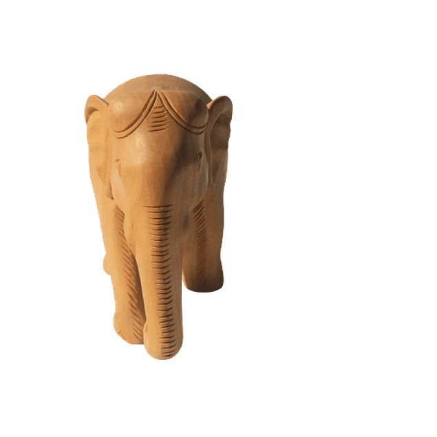 Elefante tallado en madera 