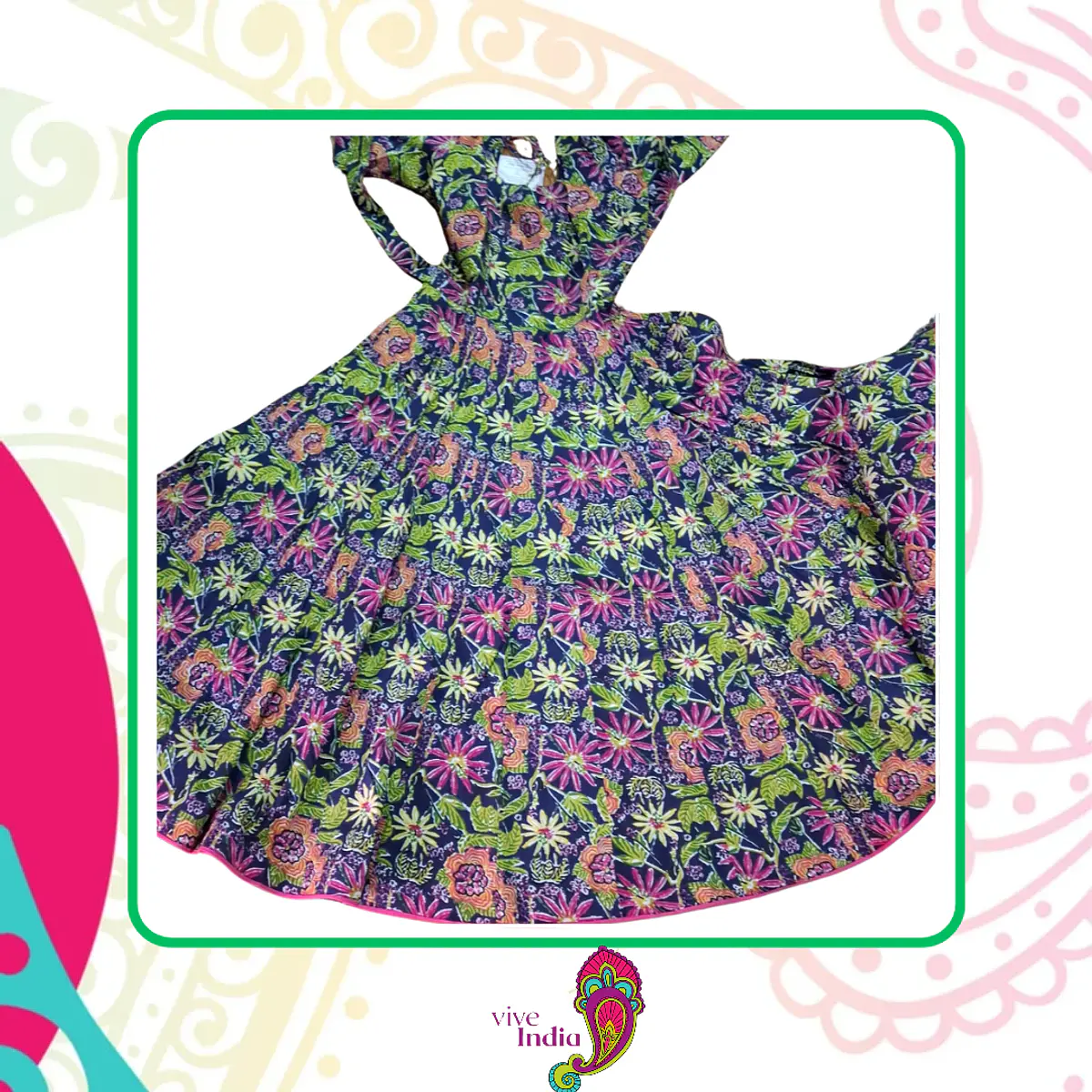 Anarkali de algodón Talla "M"