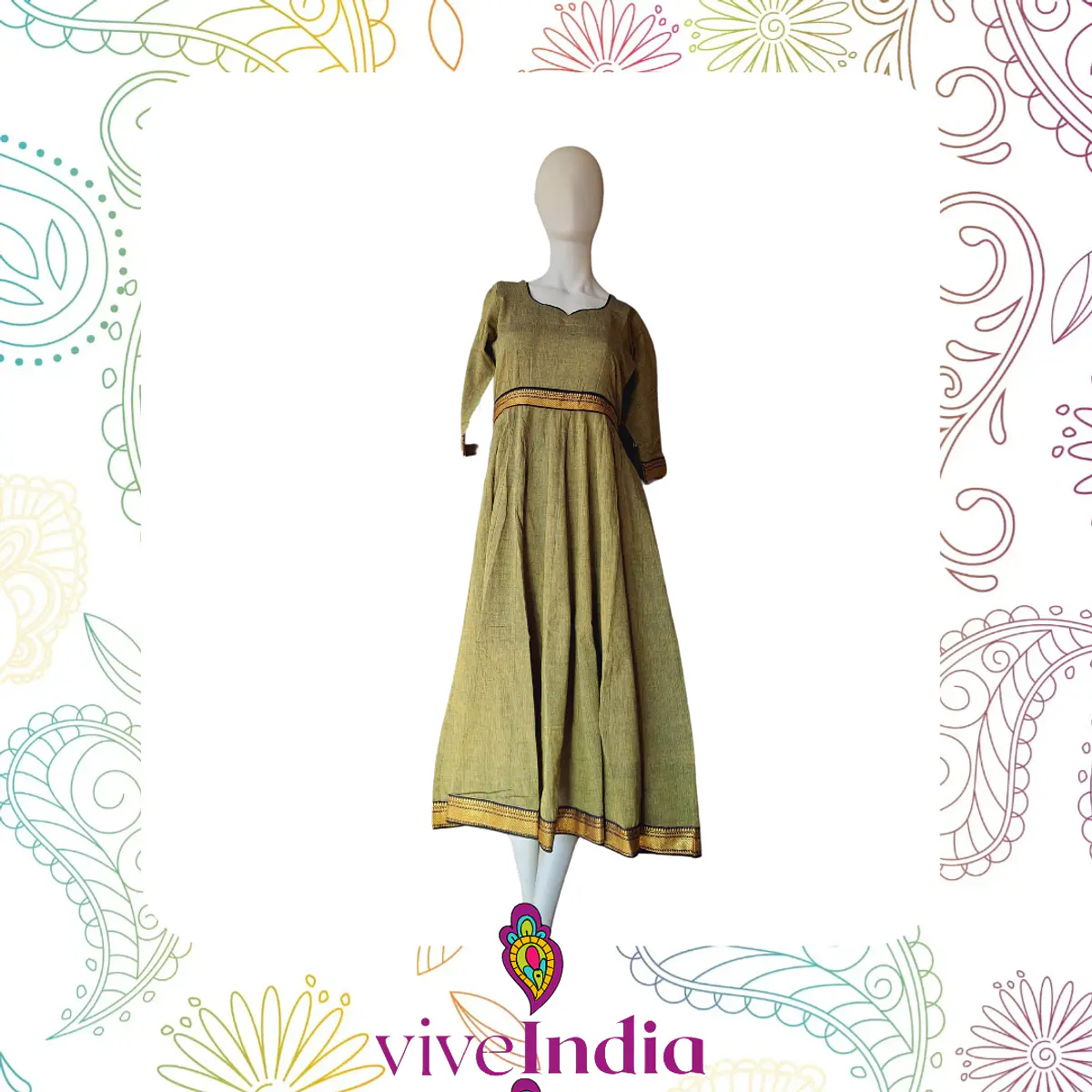Anarkali de algodón Talla "M"