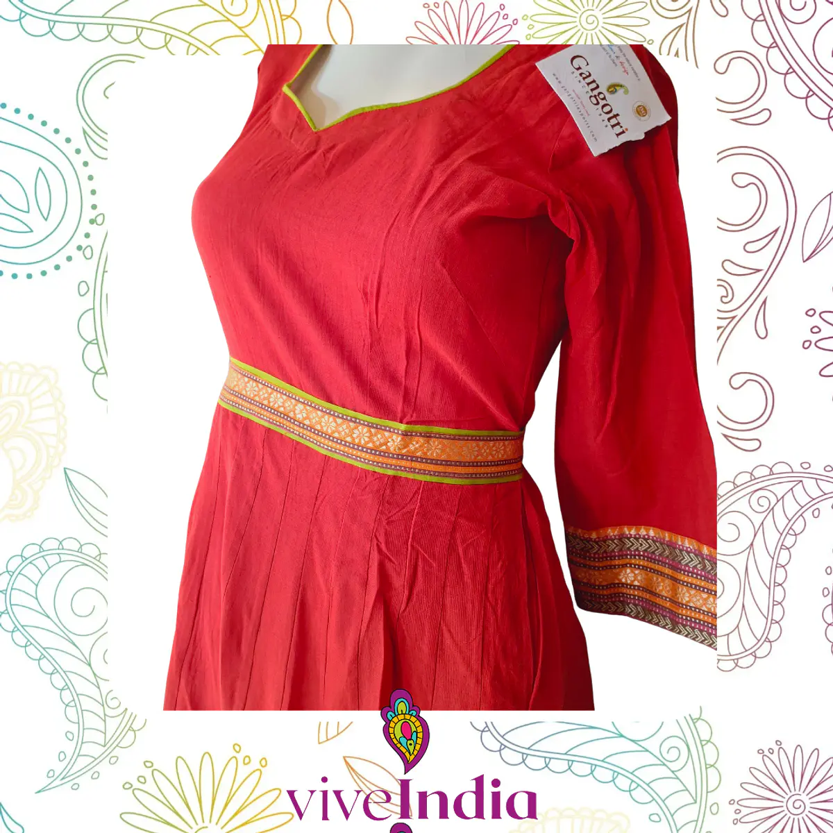 Anarkali de algodón Talla "M"