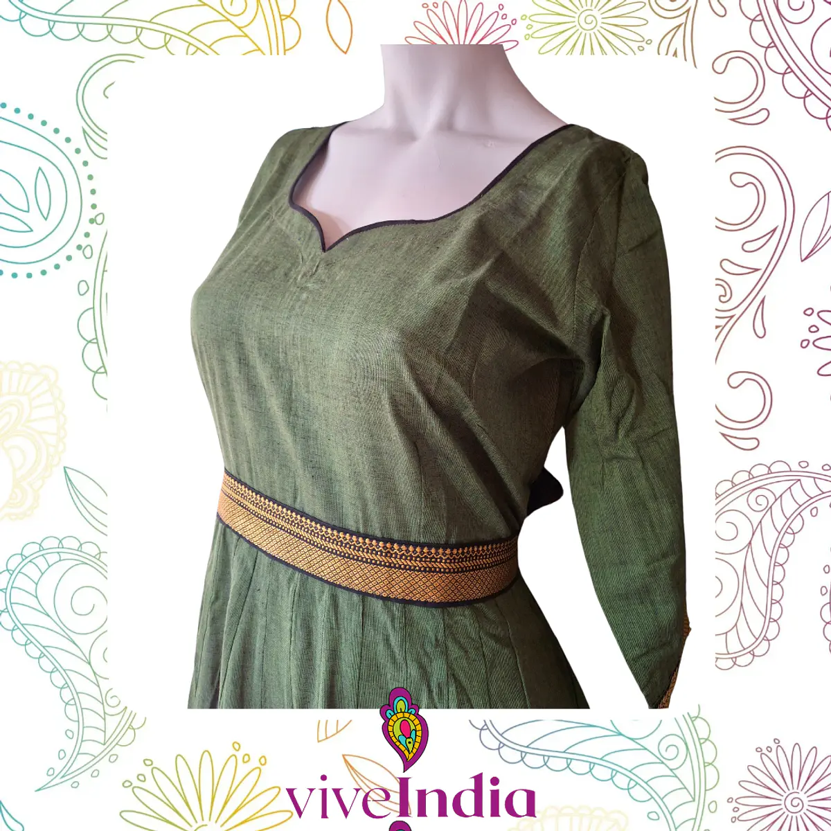 Anarkali de algodón Talla "L"