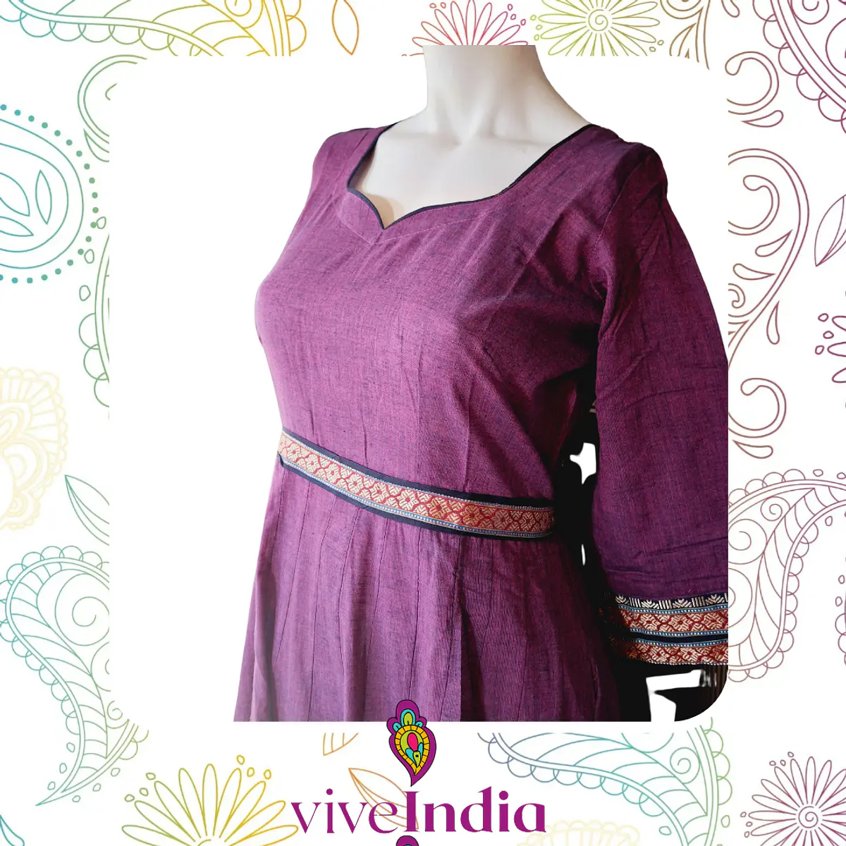 Anarkali de algodón Talla "L"