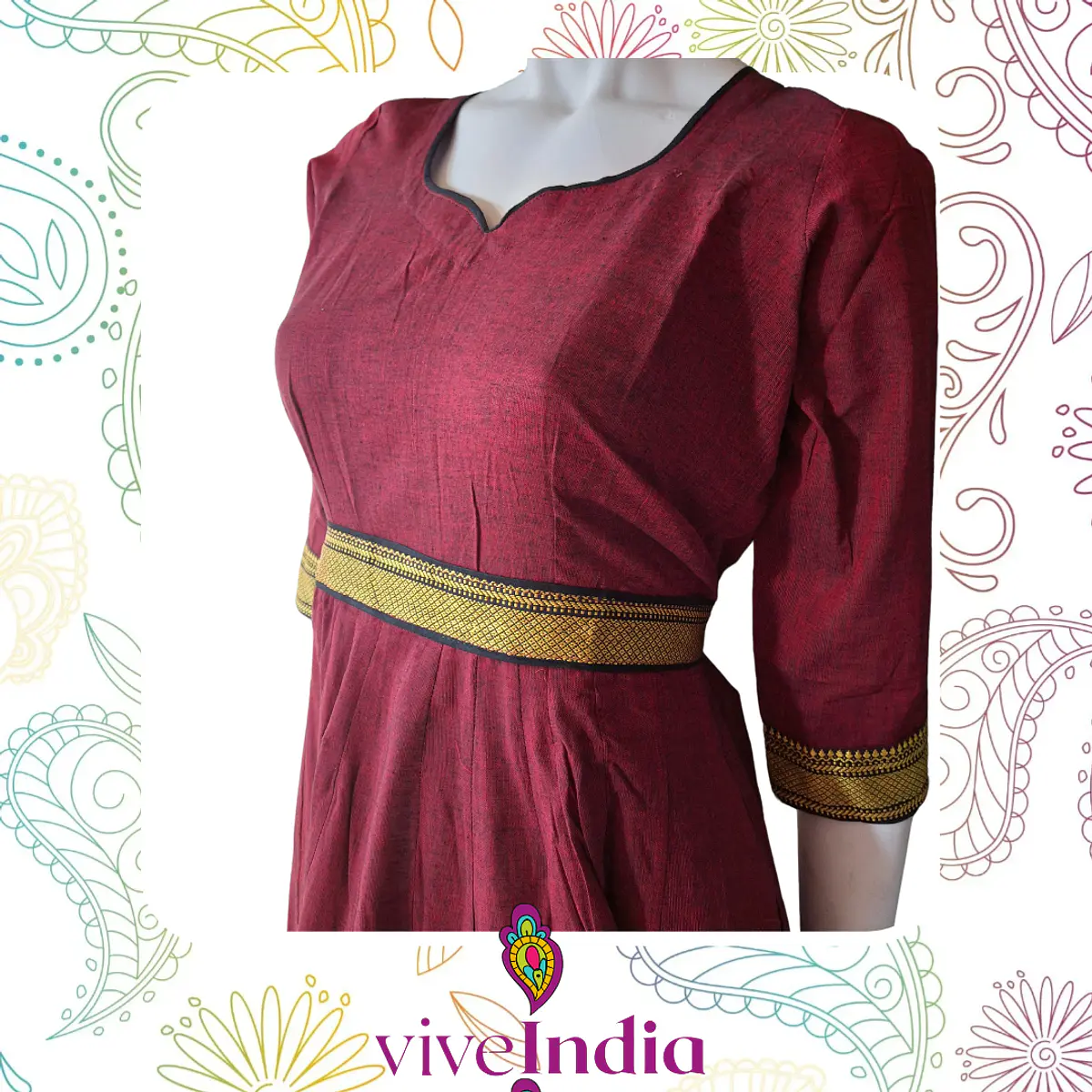 Anarkali de algodón Talla "L"