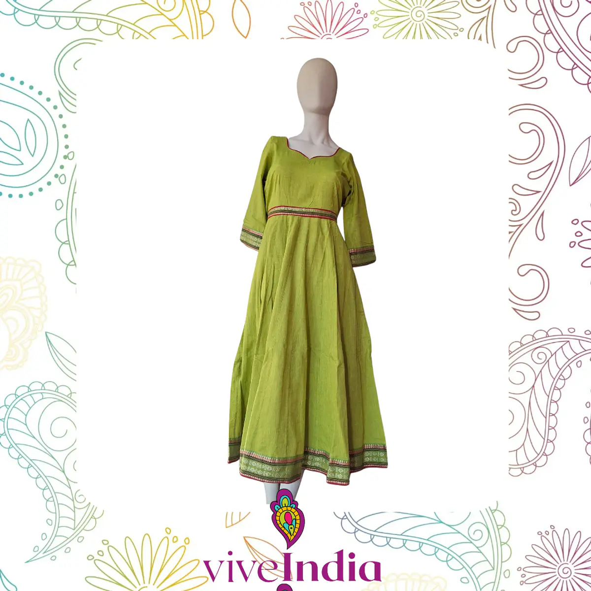 Anarkali de algodón Talla "L"