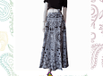 Falda Envolvente - algodón estampado