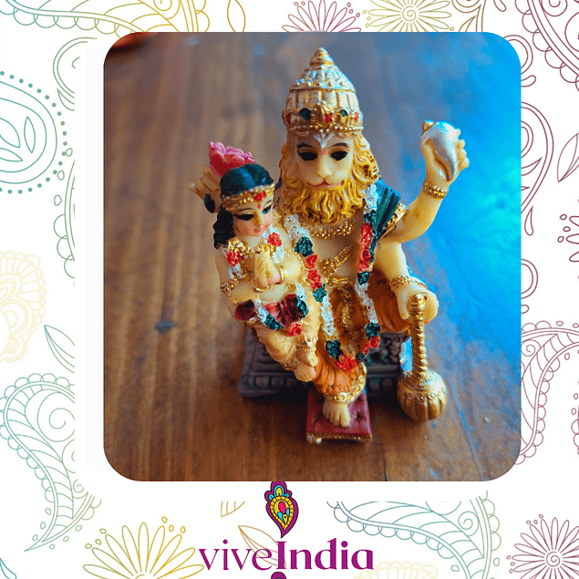 Sri Nrsimhadev pequeño - resina