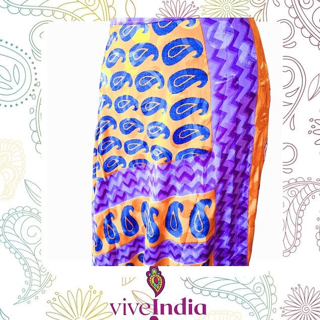 falda mágica - larga- tonos rojos, rosados y blancos