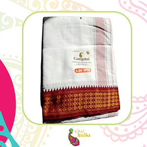 Dhoti de algodón - doble borde