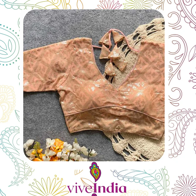 Choli de diseñador - Talla "M"