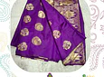 Sari diseño Banarasi - Púrpura 