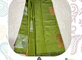 Sari diseño banarasi  - verde pistacho 