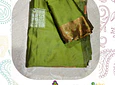Sari diseño banarasi  - verde pistacho 