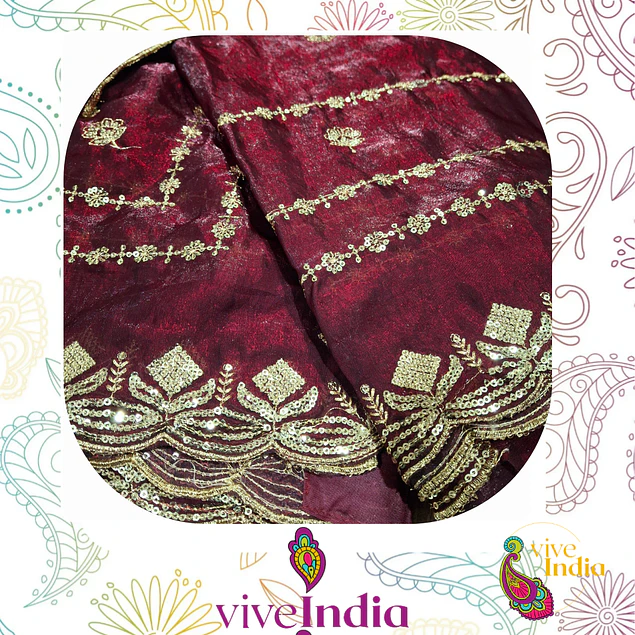 Sari para Matrimonio-con Choli talla "M"