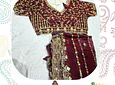 Sari para Matrimonio-con Choli talla "M"