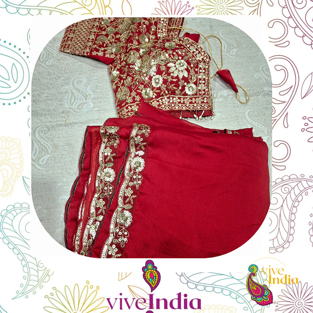 Sari para Matrimonio - con Choli talla "M"