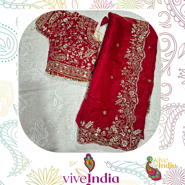 Sari para Matrimonio- con Choli talla "M"